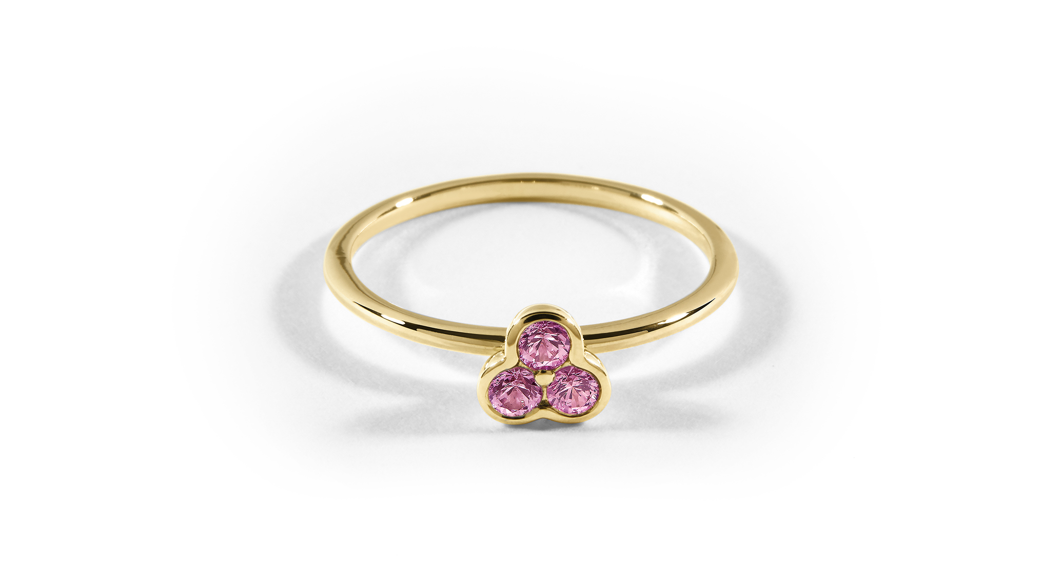 Lil Goldring Saphir Pink