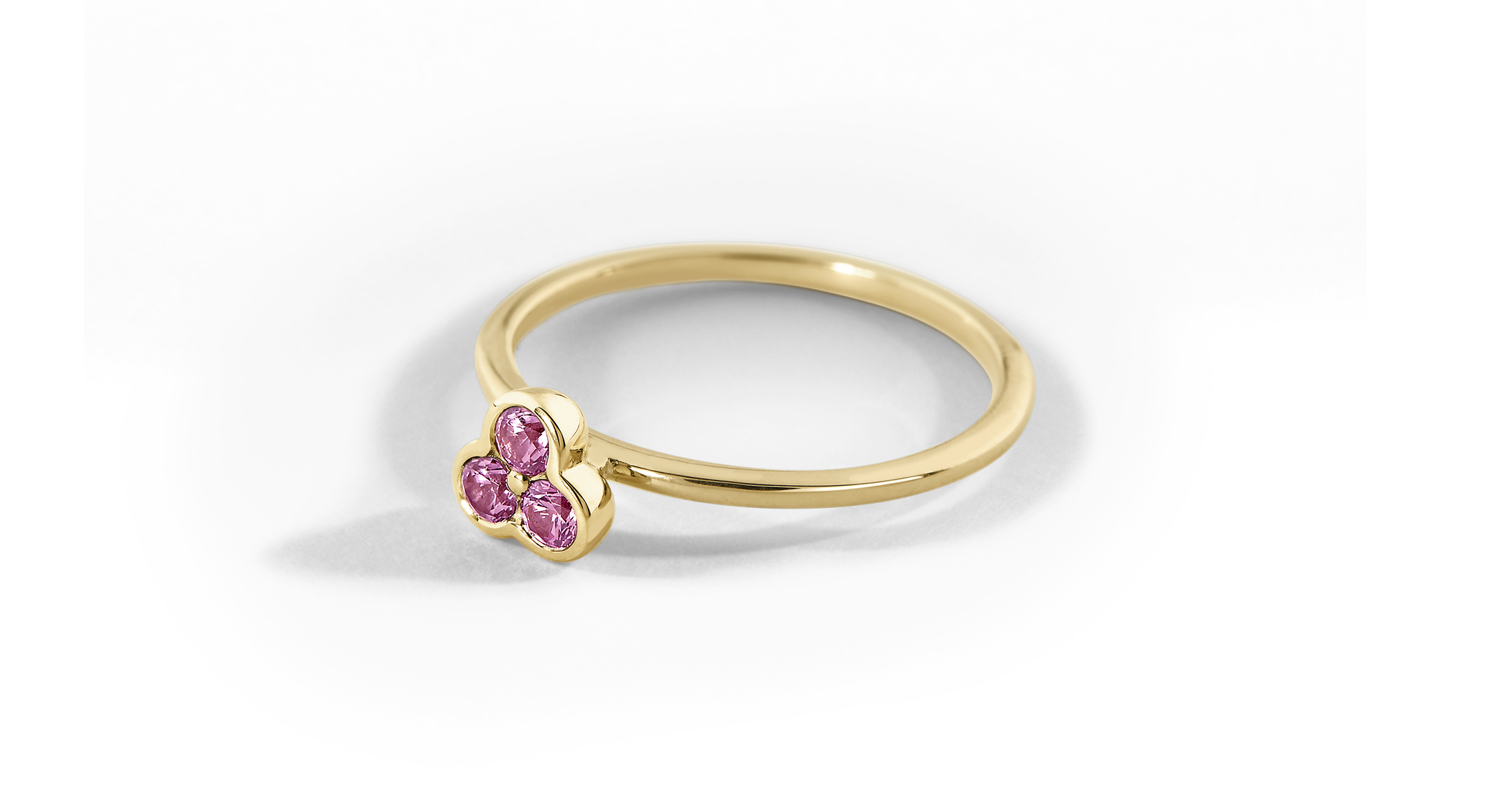 Lil Goldring Saphir Pink