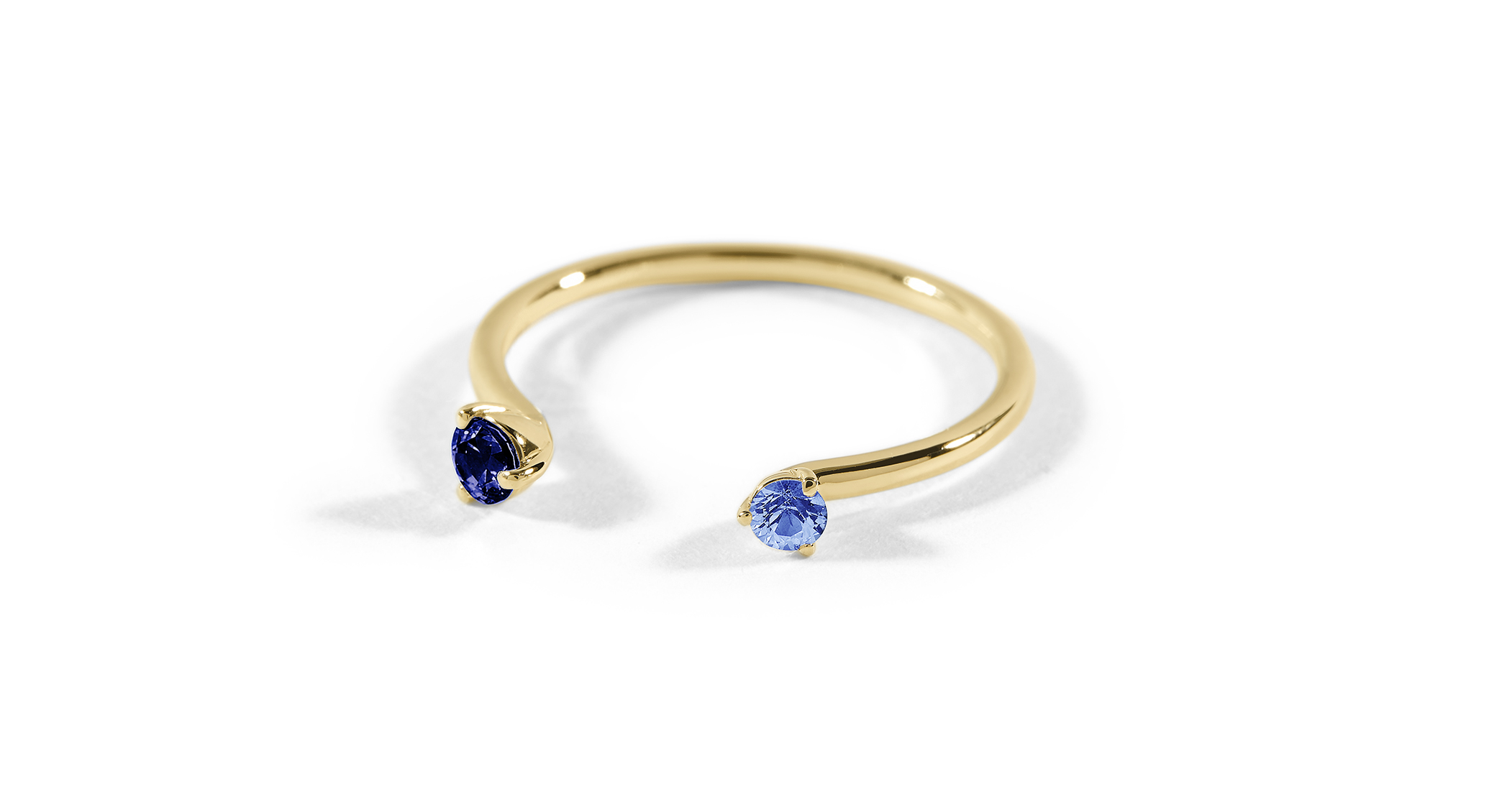 Luna Goldring Saphir Royalblau