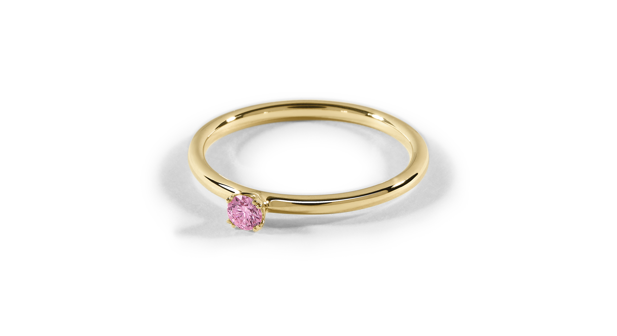 Celest Solitärring Saphir Pink