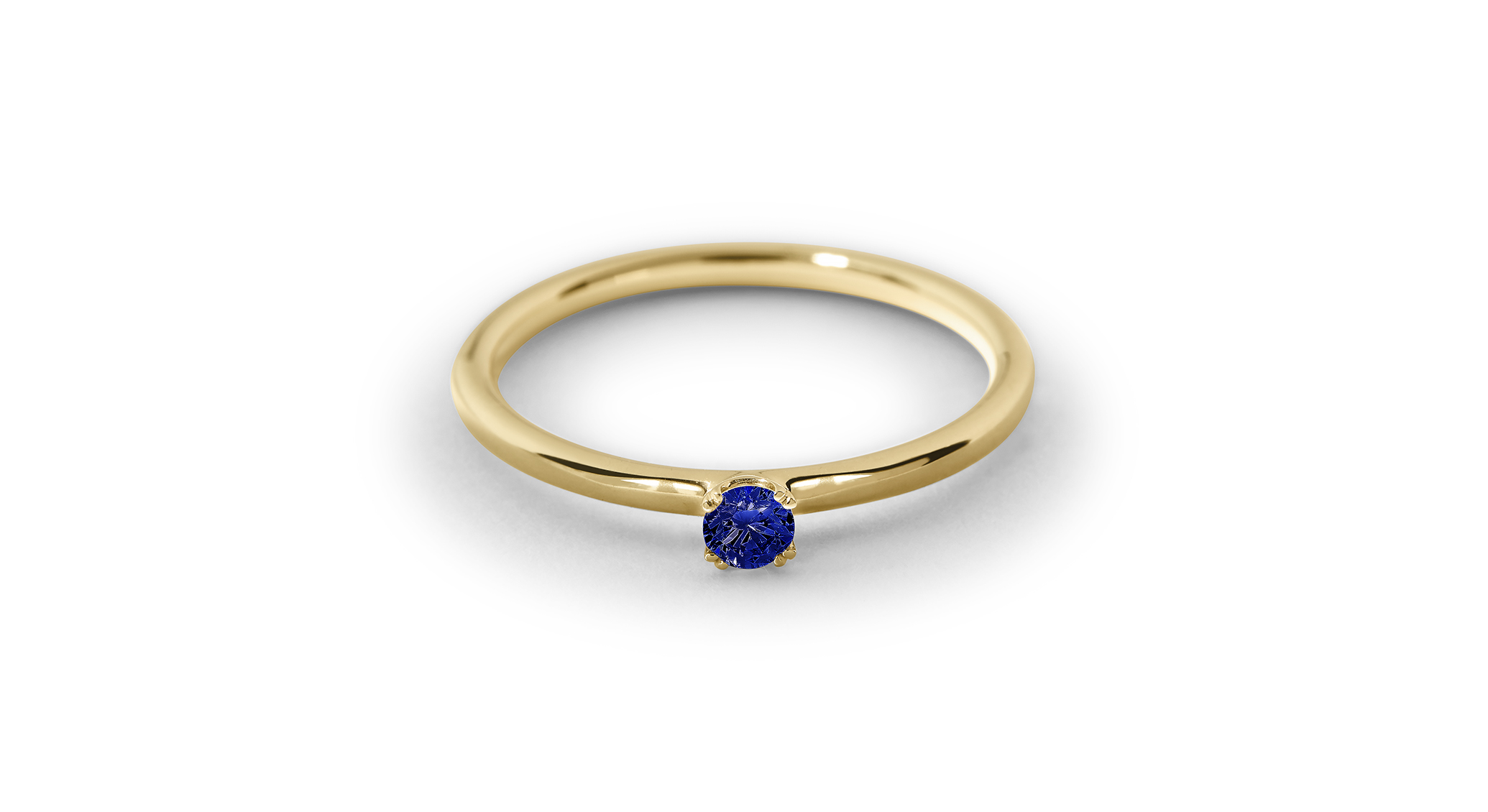 Celest Solitärring Saphir Royal Blue