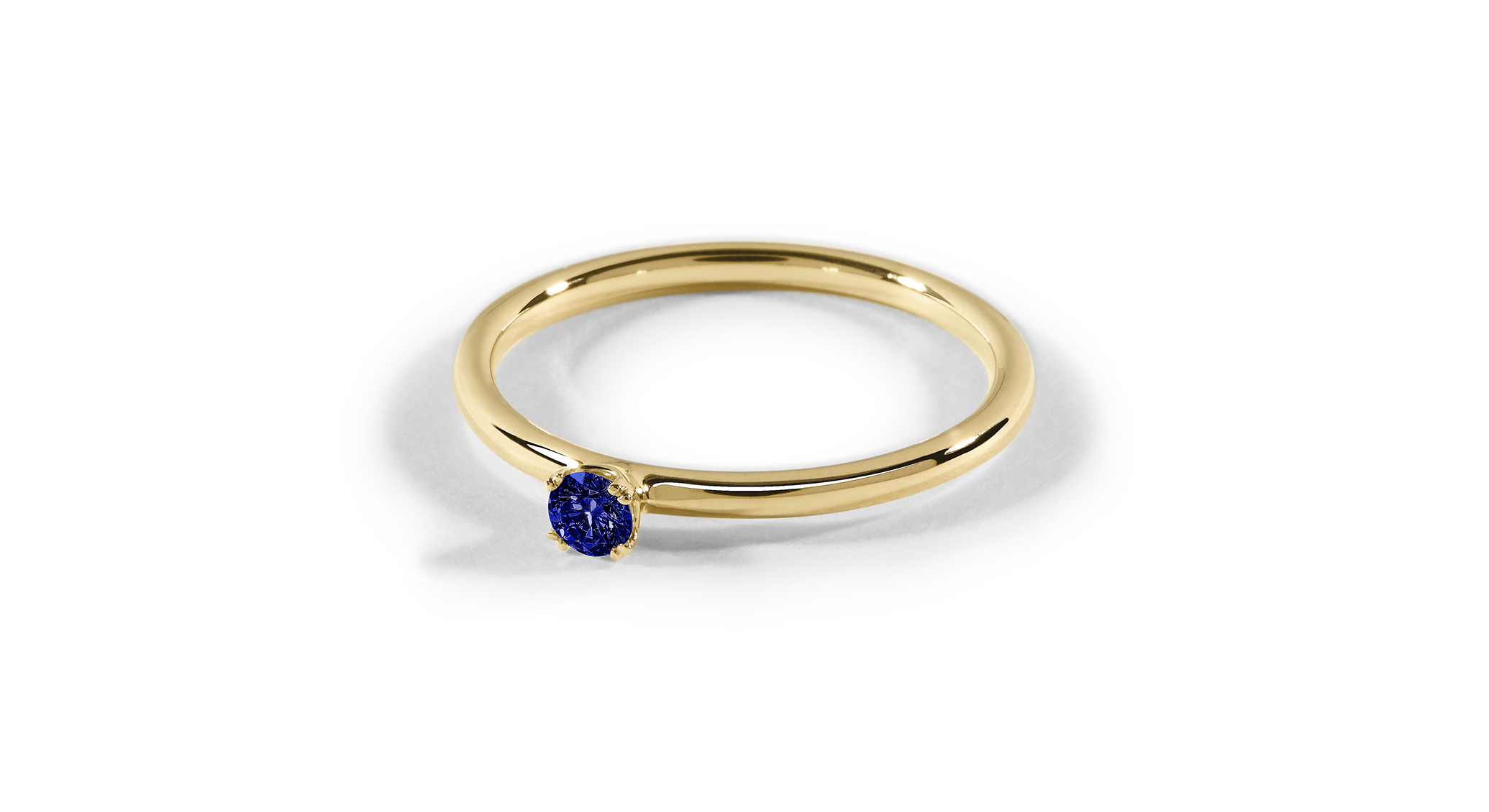 Celest Solitärring Saphir Royal Blue