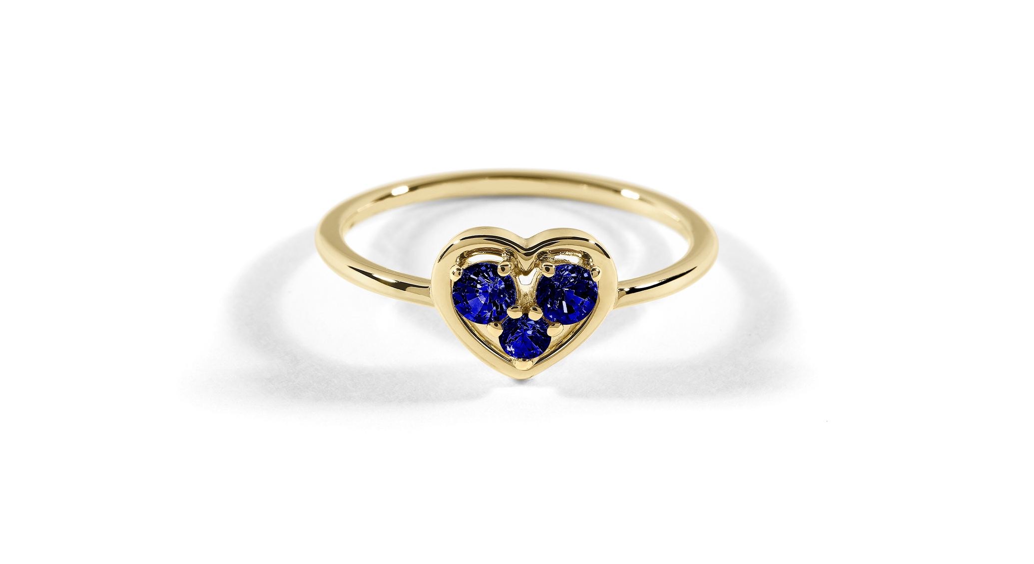 Heart Goldring Saphir Royal Blue