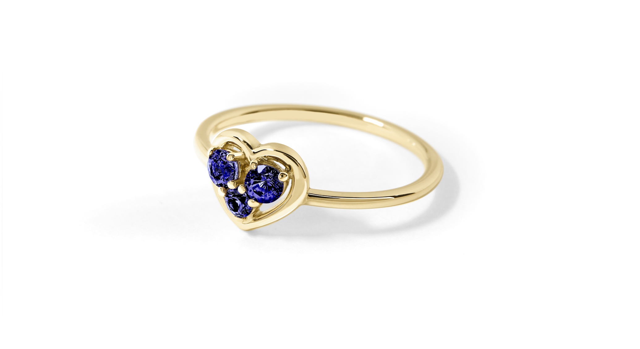 Heart Goldring Saphir Royal Blue